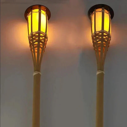 Solar Tuinfakkels met Vlameffect - Flakkerend Licht - Automatische Schemersensor - Weersbestendig voor Tuin Terras Pad - 5 Stuks Set