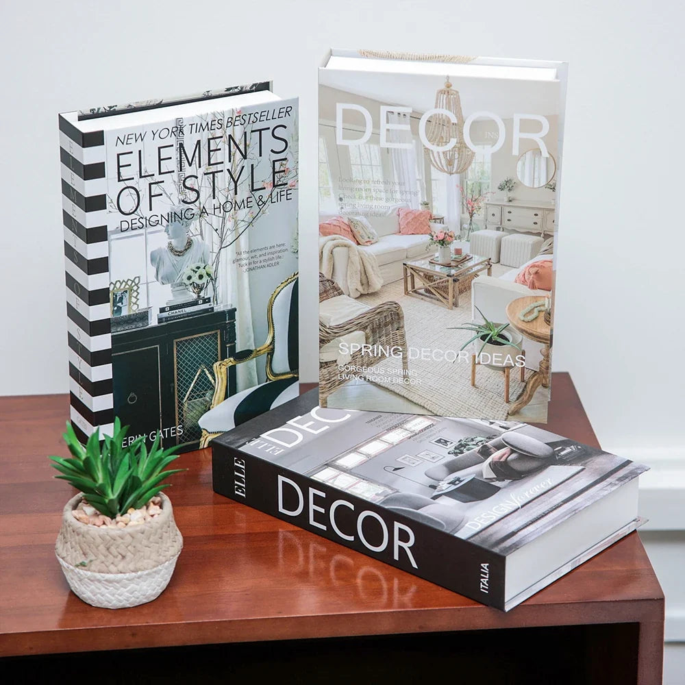 Salontafel Decoratie Boeken Set 3 Stuks Opvouwbaar Design Koffietafel Styling