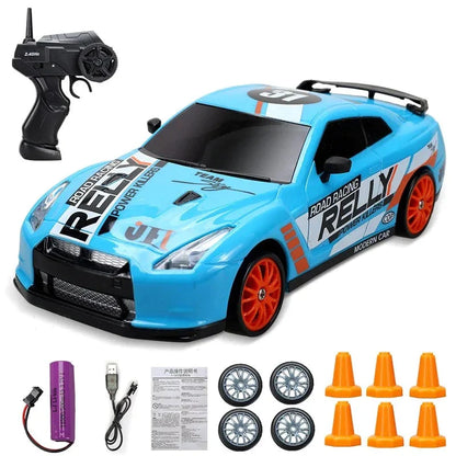 Minidrifter speelgoedauto RC-auto drift racer 2.4GHz afstandsbediening snelheid indoor outdoor kids jongens meisjes cadeau radiobestuurbare auto elektrisch voertuig