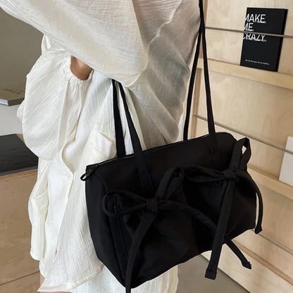 Strik Nylon Schoudertas Fina Moda Lichte Rugzak