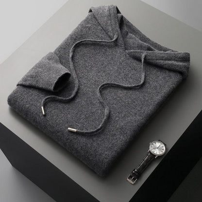 Wollen Hoodie met Capuchon voor Heren – Warm en Ademend Merino Trui – Thermoregulerende Outdoorkleding – Meerdere Kleuren