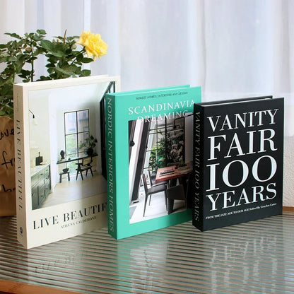 Salontafel Decoratie Boeken Set 3 Stuks Opvouwbaar Design Koffietafel Styling