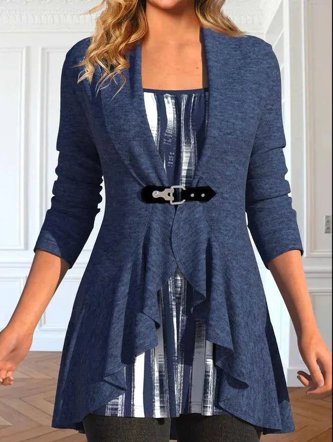 Vrouwelijke Blouse Ruches Losse Vrouwelijke Stijl - StudioMarella