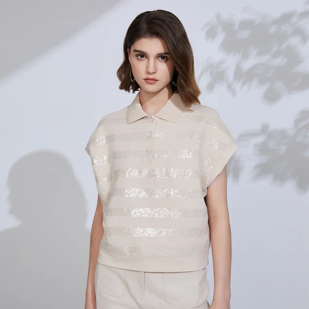 Vrouwelijke Katoenen Blouse Elegante Stijl
