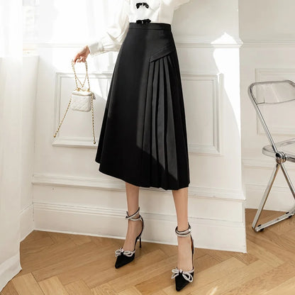 Elegante Plissé Rok Luxe Stijl
