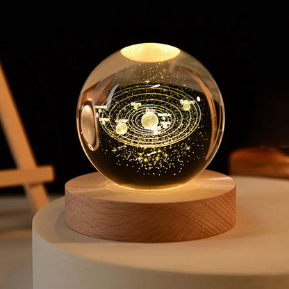 3D Galaxy Bol Nachtlampje met USB-voeding – Hemelsfeer voor Kinderkamer en Slaapkamer