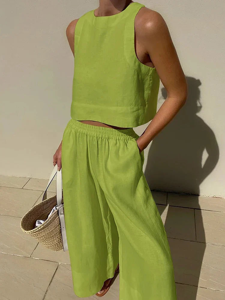 Zomerjurk Set Vrouwelijk Elegant Licht