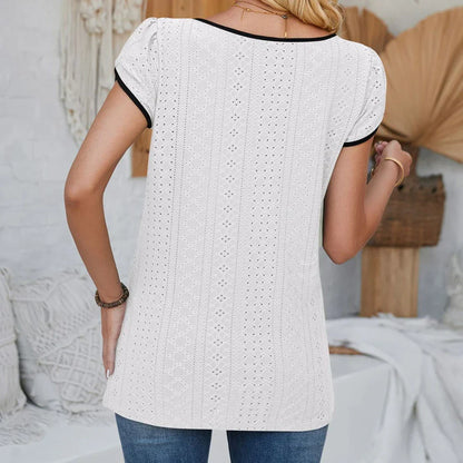 Vrouwelijke Zomer Blouses Elegante Stijl