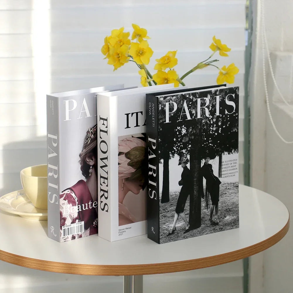 Salontafel Decoratie Boeken Set 3 Stuks Opvouwbaar Design Koffietafel Styling