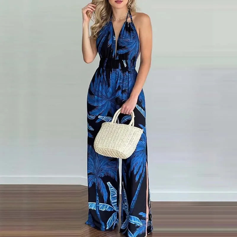Zomer Jumpsuit Zonder Rug Elegante Jurk voor Vrouw