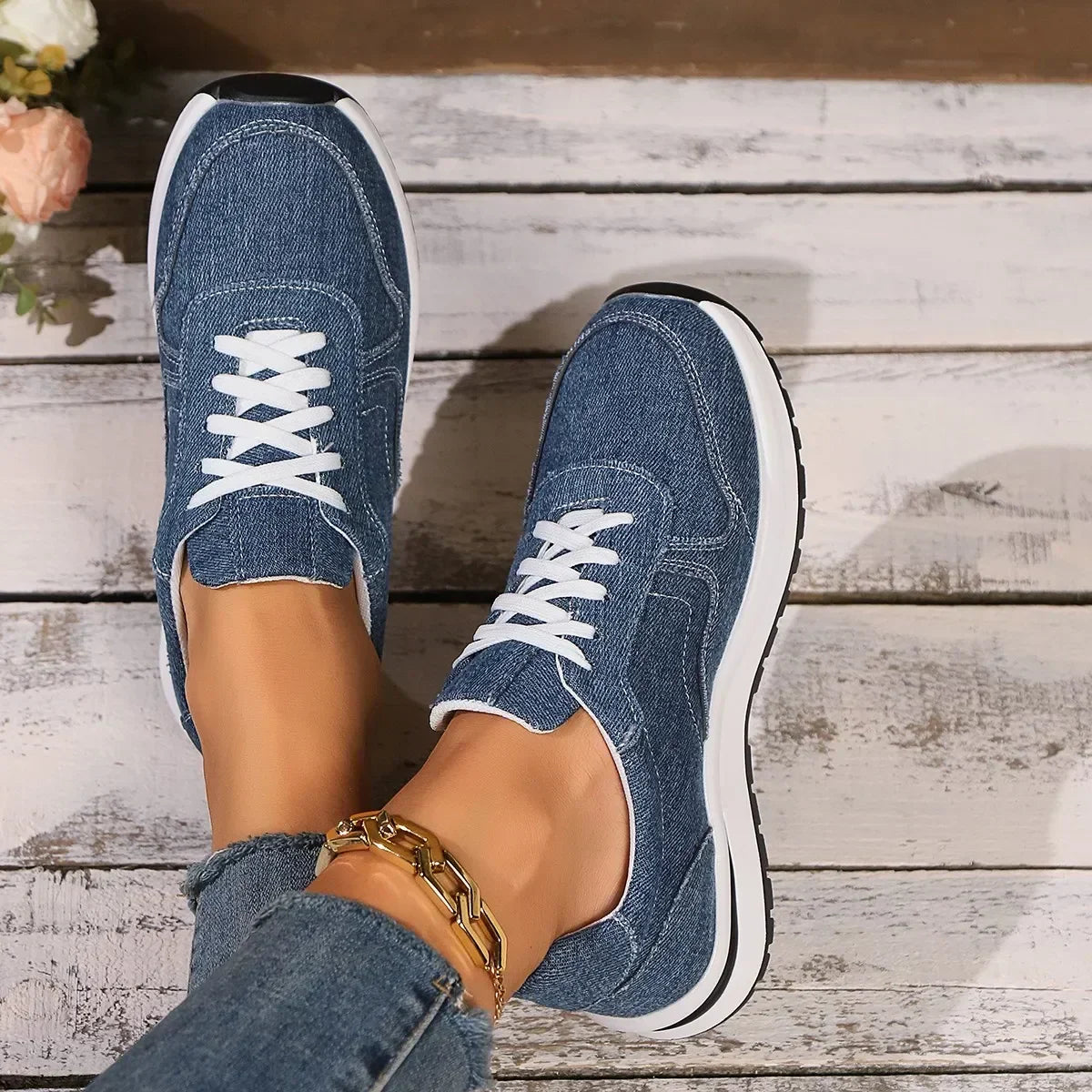 Comfortabele Orthopedische Sneakers Met Hoge Zool