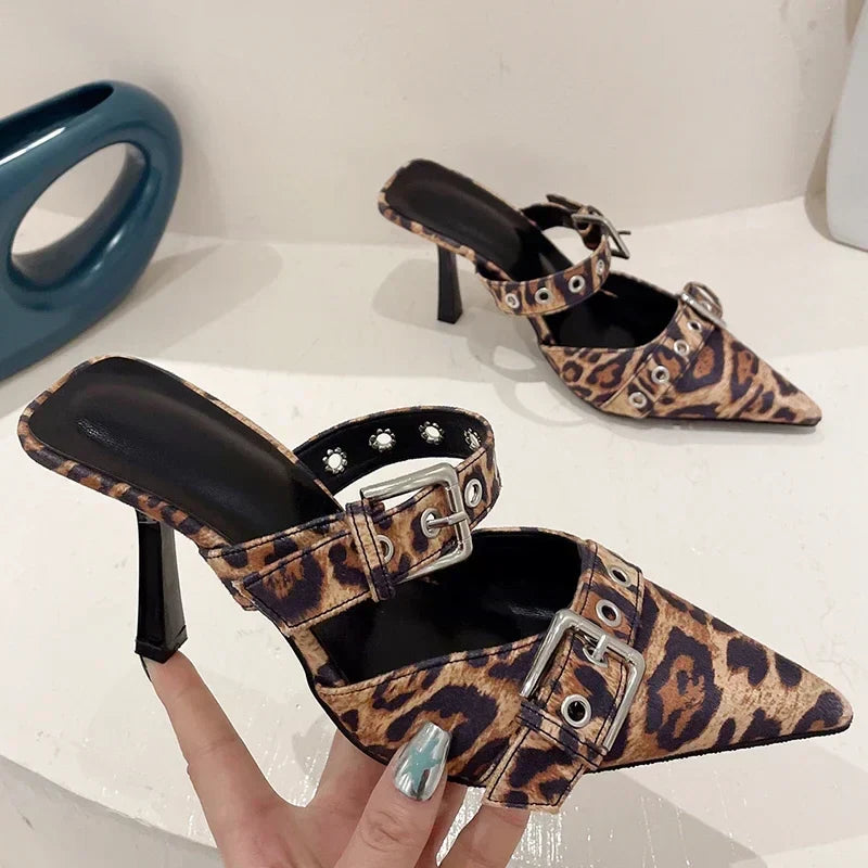 Zwarte Pumps Dames Hakken Elegant Leer