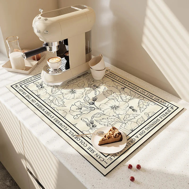 Keukenmat Absorberend Antislip Microvezel 50x60cm Wasbaar Droogmat