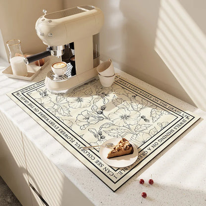 Keukenmat Absorberend Antislip Microvezel 50x60cm Wasbaar Droogmat