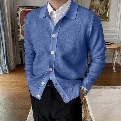 Heren Cardigan Button-Up Klassieke Kraag Comfortabel