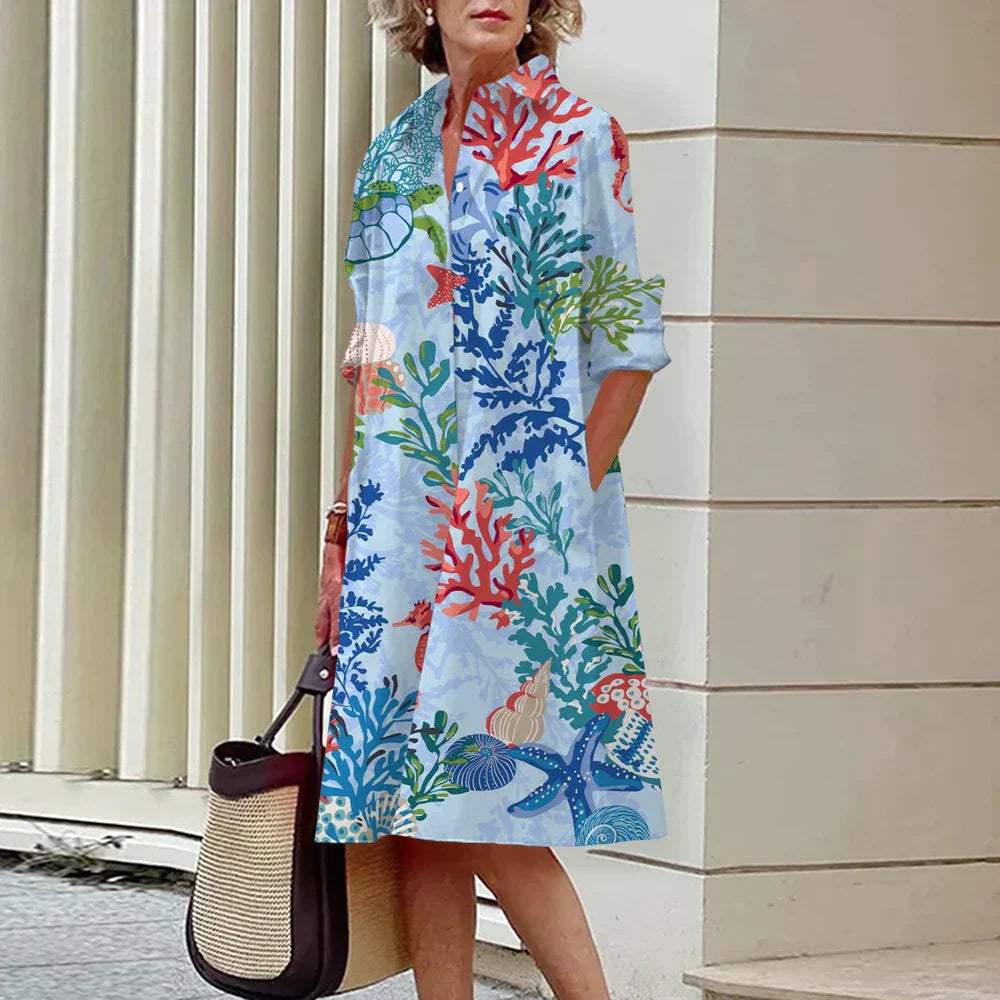 Vrouwelijke Zomerkleding Jurk Polojurk Dames Casual - StudioMarella