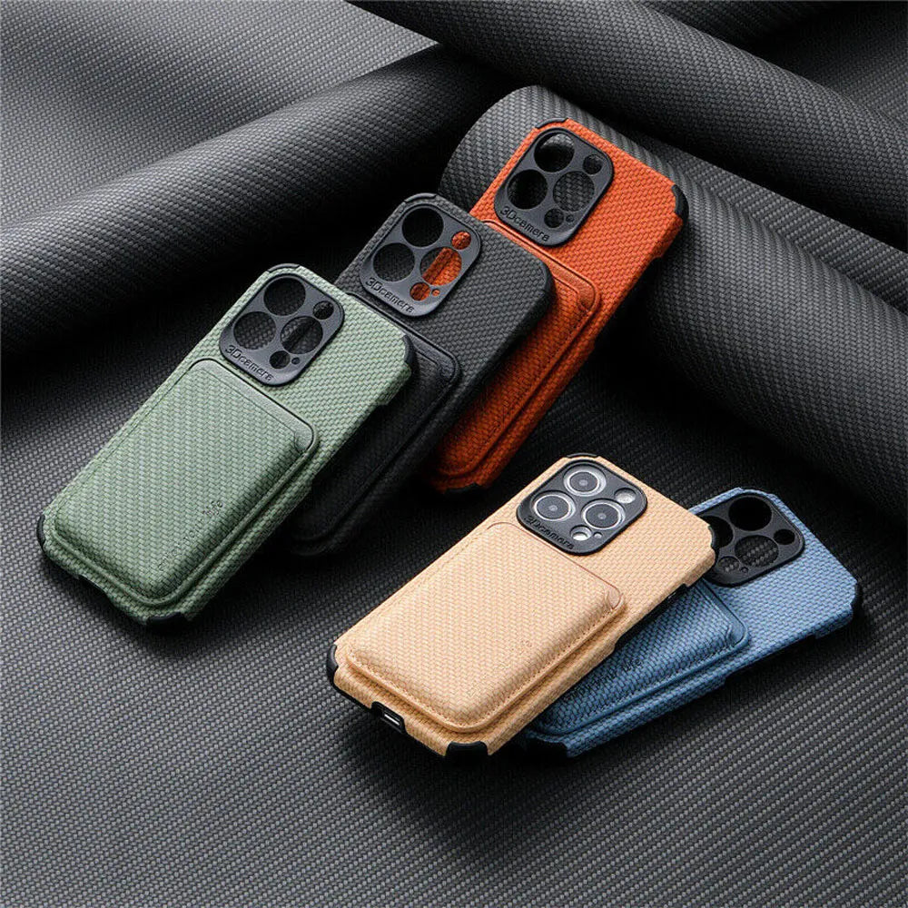 Magnetische iPhone Portemonnee Hoesje met Kaarthouder - Slanke MagSafe Beschermhoes voor Creditcards en ID