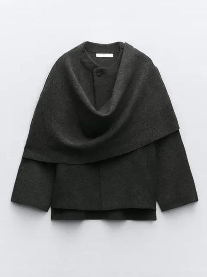 Dames Gebreide Capejas met Sjaal Herfst Collectie