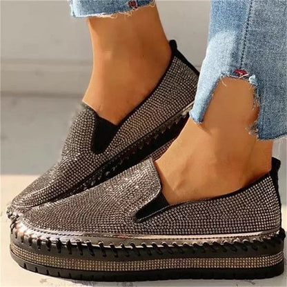 Dames Instappers met Strass Steentjes Glinsterend Luxury Design