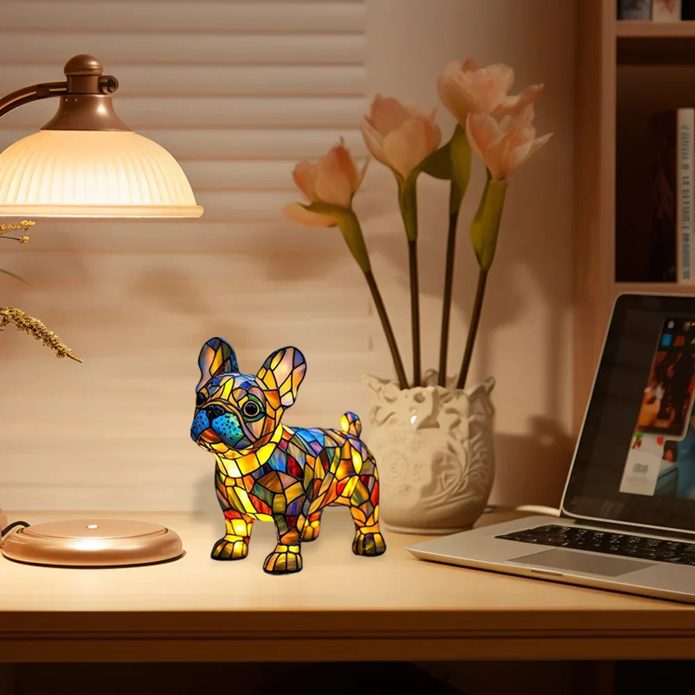 Decoratieve Hondenlamp met Uniek Motief – Sfeerverlichting voor Hondliefhebbers