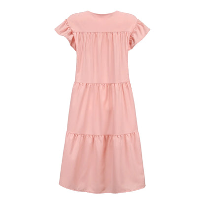 Midi Jurk Fleur de Chic Stijlvol Floral Design
