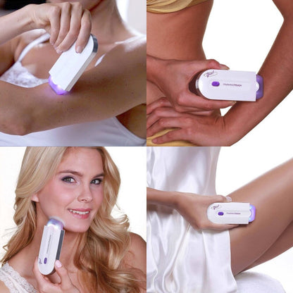 Oplaadbare Haarontharingsapparaat met LED — Pijnloos en Veilig Epilator voor Gezicht, Armen en Benen