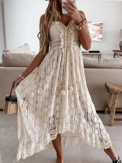 Bohemian Maxi Jurk Zomer Lange Vrouwelijke Jurk