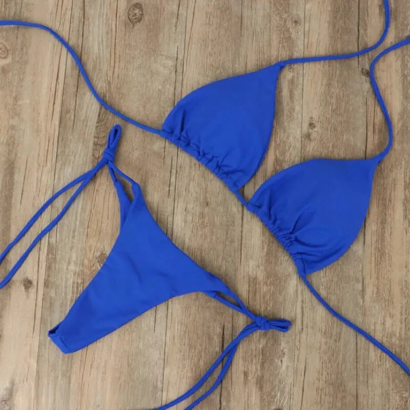Luxe Gouden Bikini Badmode voor Dames