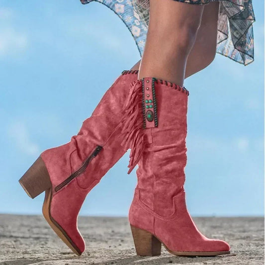 Cowboy Laarzen Dames Elegant Synthetisch Leer - StudioMarella