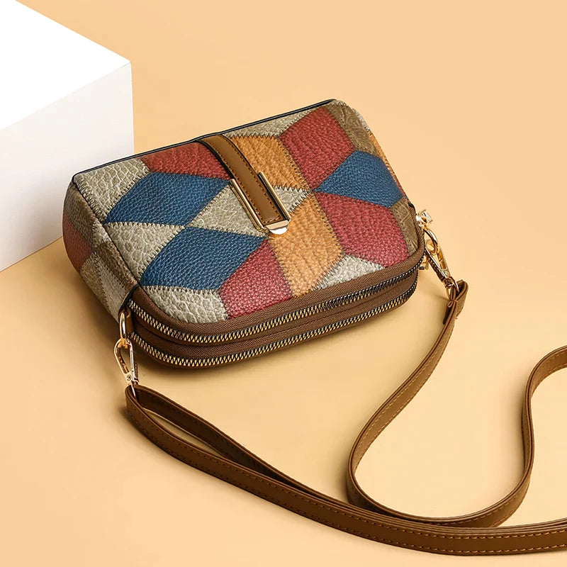 Ethnic Schoudertas met Chic Design en Riem
