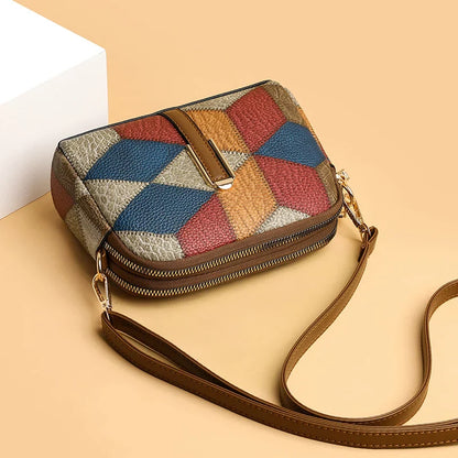 Ethnic Schoudertas met Chic Design en Riem