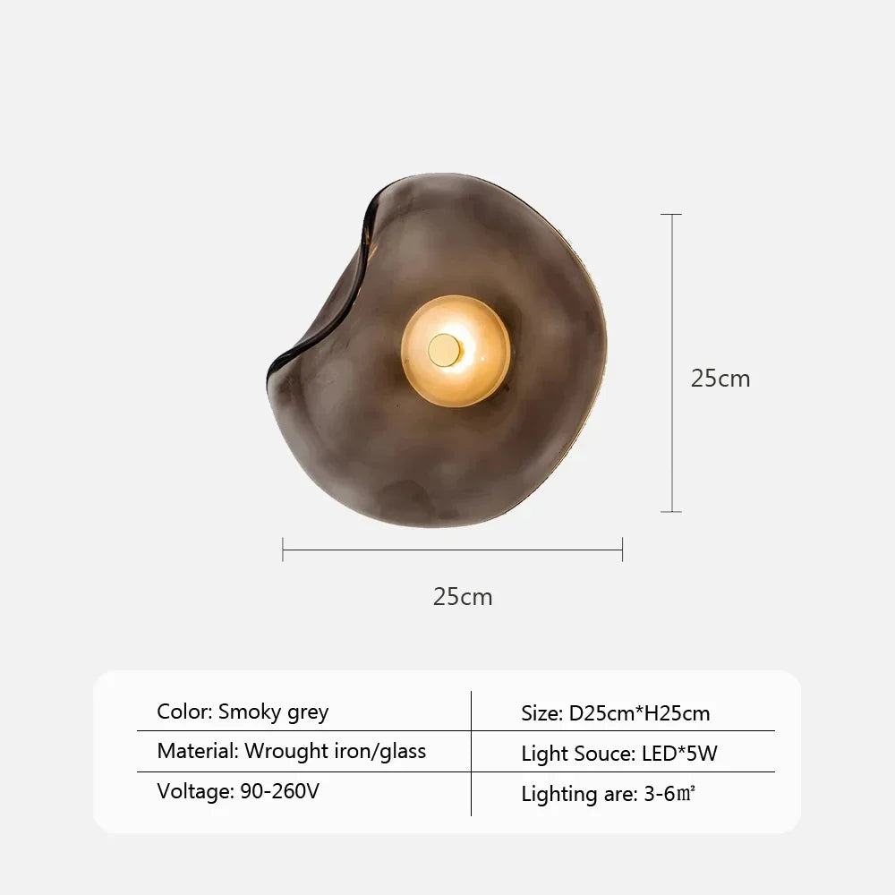 Glazen Wandlamp met LED-verlichting – Modern Design voor Interieur