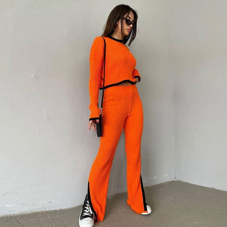 Vrouwelijke Tweedelige Set jurk en broek