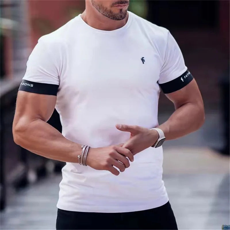 Korte Mouw T-shirt voor Mannen