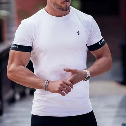Korte Mouw T-shirt voor Mannen