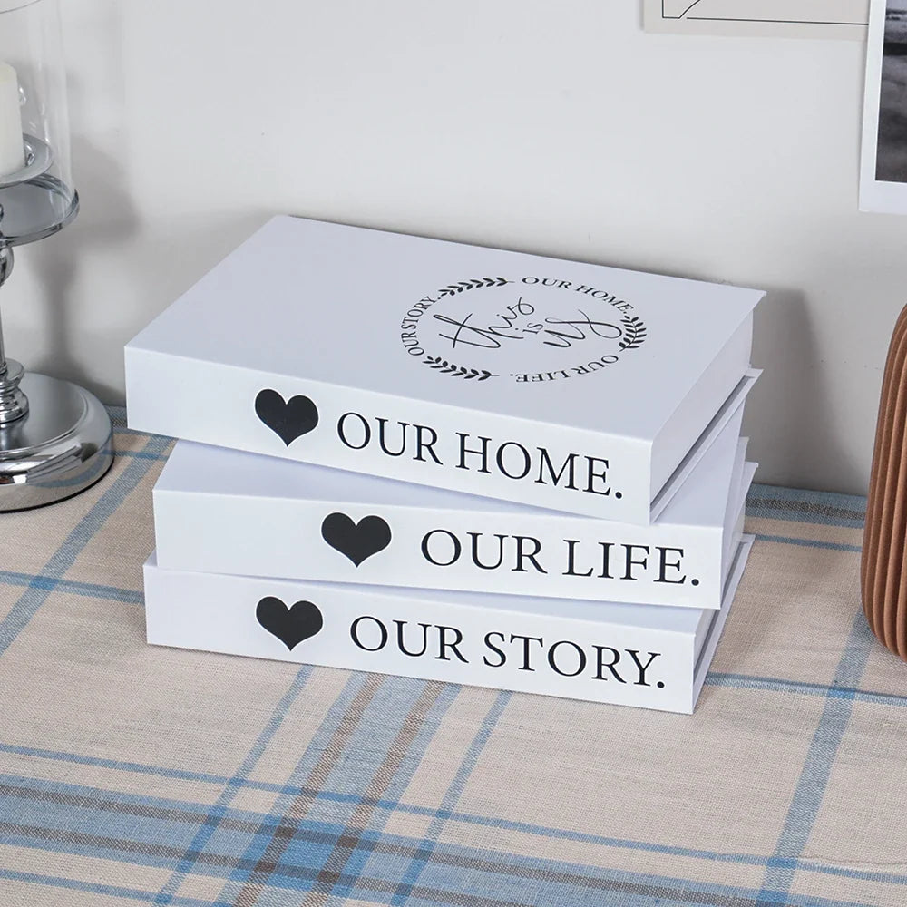 Salontafel Decoratie Boeken Set 3 Stuks Opvouwbaar Design Koffietafel Styling