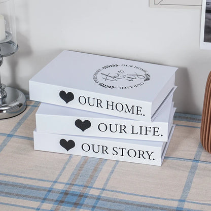 Salontafel Decoratie Boeken Set 3 Stuks Opvouwbaar Design Koffietafel Styling