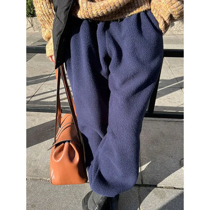Dames Fleecebroek Oversized Lichtgrijs Comfortabel