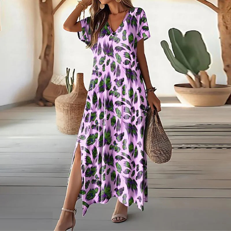 Klassieke Jurken met Bloemenprint Retro Stijl