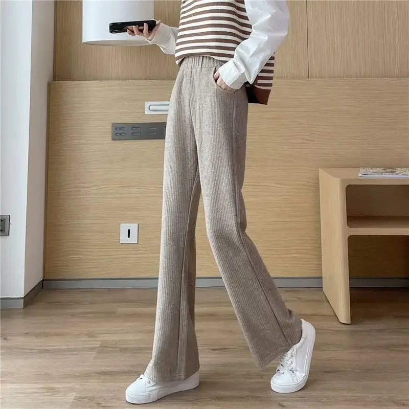 Dames Oversized Schlagbroek Zwart Losse Fit