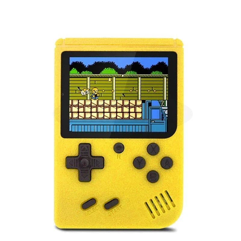 Retro Handheld Spelcomputer met 400 Klassieke Games – Oplaadbaar met TV-Aansluiting – 3 Inch Scherm – Zwart, Wit, Rood, Blauw, Geel