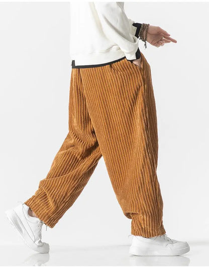 Heren Joggingbroek Ribgebreid Relaxed Fit Elastisch