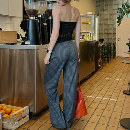 Dames Pantalon Oversized Beige Zomerbroek