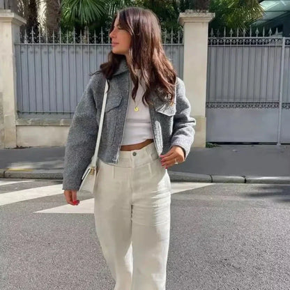 Dames Truien Streetwear Celeste Blauw Casual Stijl