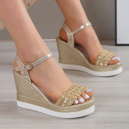 Zomer Sandalen Glitter Glam Dame