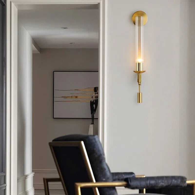 Moderne Wandlamp Goud — Elegante Muurverlichting voor Slaapkamer Woonkamer | Scandinavisch Design Wandspot