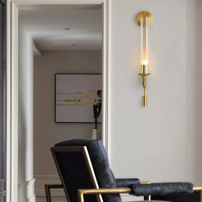Moderne Wandlamp Goud — Elegante Muurverlichting voor Slaapkamer Woonkamer | Scandinavisch Design Wandspot