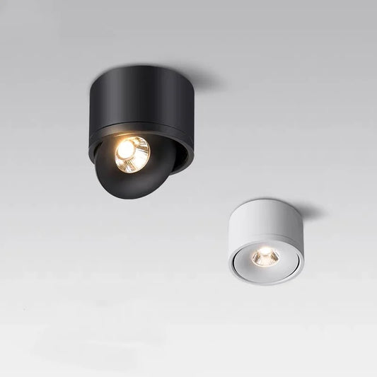 Opbouw Plafondspot LED Dimbaar Draaibaar Aluminium Wit Zwart Woonkamer Keuken Kantoor