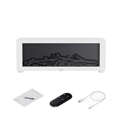 Open Haard Luchtbevochtiger Vlam 150ml 7 Kleuren Aroma Diffuser Afstandsbediening Slaapkamer Woonkamer Geurverspreider Timer