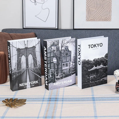 Salontafel Decoratie Boeken Set 3 Stuks Opvouwbaar Design Koffietafel Styling